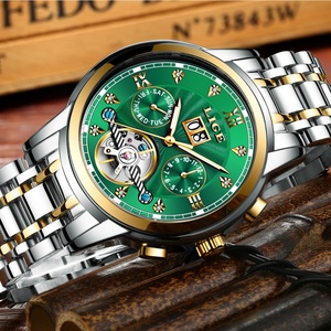 LIGE 9909 Men's Tourbillon Mechanical Watches Men Wrist Classic Charm <b>Automatic</b> Skeleton Watch Male - Product Image 5