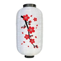 Lanterne en papier japonaise décorative d'extérieur, lanterne en PVC plastique pour Noël, lanterne en soie japonaise à vendre