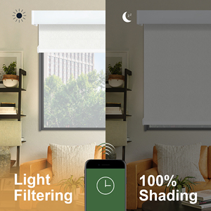 Persianas Enrollables Motorizadas Inteligentes Automáticas, Compatibles con Zigbee, Alexa, Tuya, Wifi, Google Matter, Eléctricas, <span class=keywords><strong>Sin</strong></span> Perforación, para Ventanas - Product Image 3