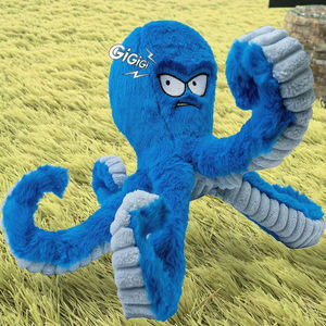 Giocattolo Polpo Multicolore con Squeaker Interno per Cani, Divertimento e Gioco per la Masticazione - Product Image 3