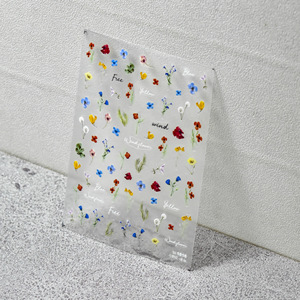 Qian Ya Flower Nail Art Decal <span class=keywords><strong>3D</strong></span> Flower Nail Decal Primavera Verano Margaritas <span class=keywords><strong>Girasol</strong></span> Diseño Nail Art Decoración - Product Image 4