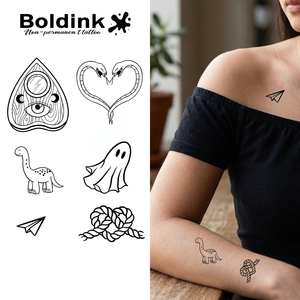 Tatuaggio Temporaneo Boldink Personalizzato, Realistico, Spirituale, a Tema Totem, Impermeabile, Lunga Durata 2 Settimane, Inchiostro Jagua - Product Image 1
