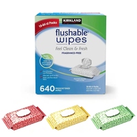 Lingettes humides jetables ultra-douces à base de plantes, hypoallergéniques, non parfumées, 632 unités, pour l'hygiène de la salle de bain domestique