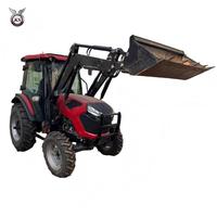 Traktor Pertanian Bersertifikasi EPA (65HP / 75HP) Lengkap dengan Loader, Backhoe, Sprayer, dan Aksesoris Pemotong Rumput