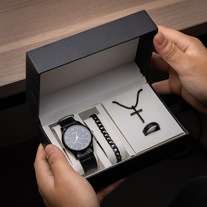 Set di Orologi <span class=keywords><strong>da</strong></span> <span class=keywords><strong>Uomo</strong></span>, Confezione Regalo Business Modello W2993, Regalo per <span class=keywords><strong>San</strong></span> <span class=keywords><strong>Valentino</strong></span> e Festa del Papà, Spedizione Internazionale - Product Image 1