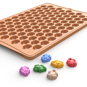 Moules en silicone antiadhésifs sans BPA de qualité alimentaire pour <span class=keywords><strong>mini</strong></span>-gummies en forme de dinde, compatibles lave-vaisselle et four, design mignon pour bonbons et chocolats - Product Image 3