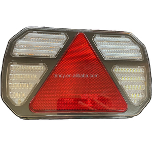 Feu arrière multifonction à LED pour <span class=keywords><strong>remorque</strong></span> <span class=keywords><strong>de</strong></span> camion <span class=keywords><strong>avec</strong></span> frein et <span class=keywords><strong>plaque</strong></span> d'immatriculation pour véhicules-État neuf - Product Image 2