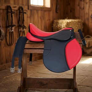 Ensemble de selle d'endurance Premium BLUHORSE BH-908, design synthétique durable, selle colorée, arbre en plastique incassable, sangle complète - Product Image 3