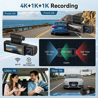 Caméra embarquée VIEVGUARB VS220 Vision nocturne 4K Moniteur de stationnement Capteur G
