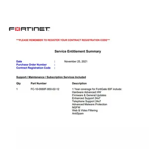 ไฟร์วอลล์ FortiGate FG-400F พร้อม Unified Threat Prevention ใบอนุญาตแบบใช้สาย 1 ปี (UTP IPS) มีสินค้าพร้อมส่งตลอด 24 ชั่วโมงทุกวัน รุ่น FC-10-0400F-950-02-12 - Product Image 3