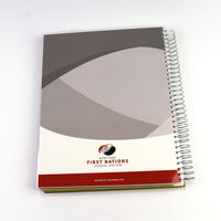 Carnet à spirale personnalisé avec intercalaires à onglets colorés, couverture couleur, ligné, pour l'école, le bureau, vente en gros, OEM