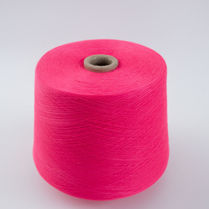 CT3565 20s 30s 40s coton régénéré et polyester brut blanc et dopé teint coloré fil de tissage à extrémité ouverte pour feuilles - Product Image 1