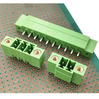 Connecteur de borne enfichable à broche femelle à angle droit de pas de 3.81mm avec brides de verrouillage