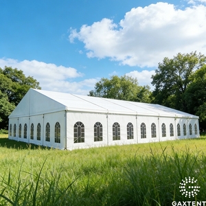 <span class=keywords><strong>Tente</strong></span> d'été robuste à structure en A en toile et PVC pour mariage, abri événementiel quatre saisons imperméable Galaxy A-Frame, Nouveauté 2026 - Product Image 1