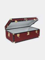 Valise vintage en cuir PU, valises de voyage, boîte de rangement à domicile
