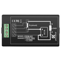 Peacefair PZEM-051 4in1 8-100V Layar LCD Digital Voltmeter Ammeter Panel Surya Pengukur Daya DC Meter Energi 50A Shunt