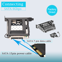 Unestech Usine SATA Baie de Disque Dur 2.5 Pouces Hot Swap PCI Chaais Hdd Boîtier Rack Mobile