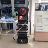 Présentoir LED personnalisé en acrylique et métal pour magasin de cigarettes et articles de fumée, avec poussoir