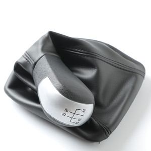 FUXIN Cubierta Antipolvo para Palanca de Cambios Skoda Octavia, 5 y 6 Velocidades, Material ABS Plateado, Repuesto - Product Image 1