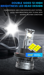 Venda quente H13 LED Farol Do Carro 16000ML Alta Baixa Feixe de Lâmpadas Emissores de Luz N2 Modificado <span class=keywords><strong>H27</strong></span> H4 H7 H11 9007 9008 Luz Do Carro - Product Image 2