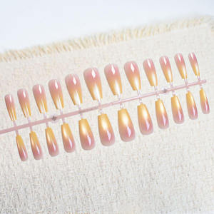 <span class=keywords><strong>Aillsa</strong></span> - Uñas Postizas al por Mayor, 24 Piezas, Efecto Degradado, Ojo de Gato, Uñas de Ataúd Largas y Cortas, con Pegamento y Adhesivos - Product Image 3