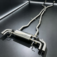 Hongyi G12 750i 4.4T Kit d'échappement de remplacement en acier inoxydable poli miroir avec son réglable par télécommande