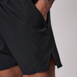 Pantalones Cortos Deportivos de Malla de Algodón de Color Sólido Personalizados de Alta Calidad, Casuales, Atléticos, de Entrenamiento, Cómodos para Hombre - Product Image 6