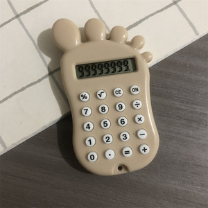 Foot Shaped Mini Calculator 8 Digit Portable Handheld Learning Stationery For Elementary Students - Product Image 3