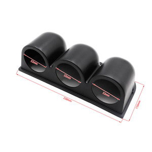 CNSPEED แผงหน้าปัด 3 รู ขนาด 52 มม. พลาสติกสีดำ สำหรับติดตั้งมาตรวัดความเร็วรถจักรยานยนต์ - Product Image 5