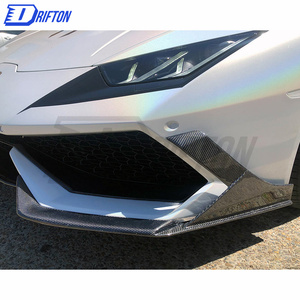 Diffuseurs avant latéraux en fibre de carbone sèche Drifton LP610 style MAD, tissage 3K/6K/12K, pour Lamborghini Huracan LP610 2014-2019 - Product Image 4