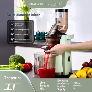 Exprimidor Comercial Silencioso de Acero Inoxidable con Función de Separación de Residuos y Función de Fritura de Frutas, Exprimidor Eléctrico Portátil para el Hogar de 1.5L - Product Image 2