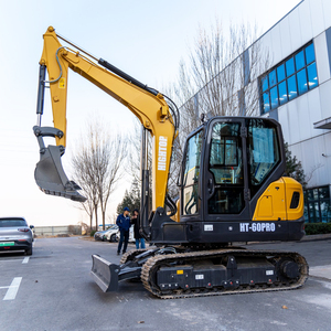 6 Ton Rubber Track <b>Mini</b> Excavator <b>Air</b>-<b>Conditioned</b> Cabin CE Approved Compact Digger for Urban Infrastructure Work - Product Image 2