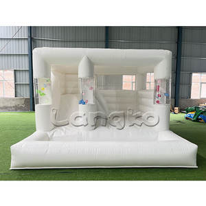 Jeux de fête pour enfants populaires <span class=keywords><strong>Ballon</strong></span> blanc Combo Bounce House Château de saut moderne Combo Slide <span class=keywords><strong>avec</strong></span> fosse à balles - Product Image 3