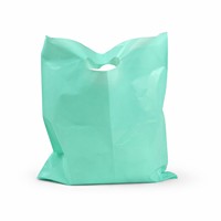 Sacs de courses en plastique personnalisés avec logo, poignée découpée, en PE, écologiques et réutilisables pour vêtements et cadeaux (vente en gros)