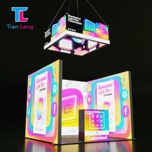 Caja de luz de techo, letrero colgante, equipo de Feria Comercial con tela de tensión para cabinas de exposición, certificado CE - Product Image 2