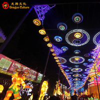 Lanternes chinoises de carnaval de noël, lanternes en cristal à Led, éclairage de nouvel an