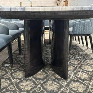 Italie Taille Personnalisée Restaurant Grande Table À Manger Lumière De Luxe 10 Places Table De Table En Marbre À Cadre En Métal Pour Villa - Product Image 3