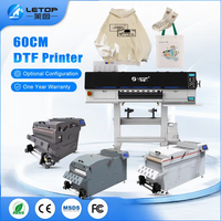 Mesin Cetak Sublimasi LETOP 24 Inci Lima Printhead Roll to Roll untuk Film PET DTF