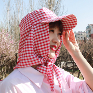 <span class=keywords><strong>Chapeau</strong></span> de soleil d'été pour femmes, turban anti-poussière réglable avec logo personnalisé, couvre-visage pour le travail à la ferme, le travail en plein air, l'agriculture - Product Image 5