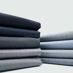 New 80 polyester 20 viscose/rayon textile material fabric colorized TR suit woven fabric for men's suiting/pant supplier