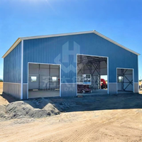 Bâtiment d'entrepôt industriel préfabriqué à grande portée en structure métallique pour la logistique et l'atelier de stockage