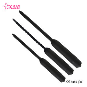 Sexbay 10 frekansları titreşimli silikon üretral fiş vibratör sesler kateter anal tıkaç erkek seks oyuncakları - Product Image 2