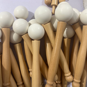 Bolas de Goma para Percusión, Bolas de Goma para Golpear Tambores con Formas Redondas Irregulares, Resistentes al Desgaste y Duraderas 40*6 - Product Image 1