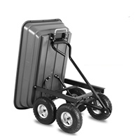 ATV/UTV chariot utilitaire robuste chariot à benne basculante en poly et remorque de cargaison 75L 125L 150L 280L pour le choix