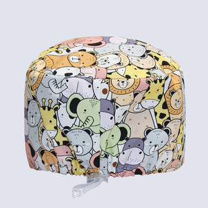 หมวกสครับทางการแพทย์พิมพ์ลายหมีหมวกพยาบาลหมวกคลุมผมยาวสำหรับแพทย์กุมารเวชศาสตร์ผู้หญิงหมวกศัลยแพทย์คลินิกทันตแพทย์ - Product Image 5