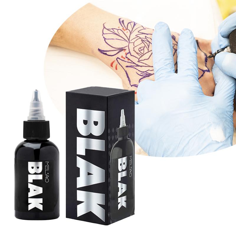 Черные чернила для татуировок, искусственная Живопись тела, чернила для вечной татуировки, жидкие черные чернила для татуировки, частная этикетка