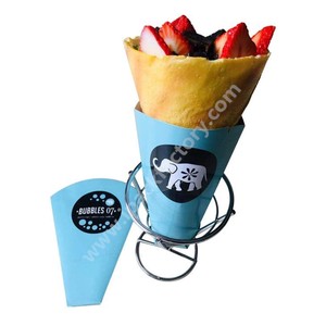 Einweg-Crepe-Papier-Tüten mit individuellem Logodruck – preisgünstiger Waffel- und Eierhalter für Bastelarbeiten, Kekse, Süßigkeiten und Schokolade - Product Image 4