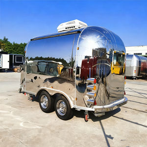 Chariot de restauration mobile en acier inoxydable commercial pour hot-dogs, glaces et restauration rapide avec 4 roues - Product Image 3