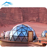 Maison de luxe isolée de haute qualité personnalisée à cadre en métal Igloo de glamping insonorisé pour l'extérieur Tentes dôme en verre 10x10 pour centre de villégiature