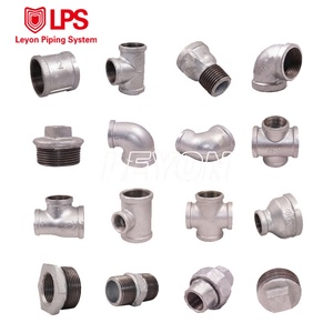 Raccord de tuyauterie en fonte malléable noire <span class=keywords><strong>Leyon</strong></span> FM UL pour la lutte contre l'incendie, coude réducteur en fer galvanisé fileté BSP NPT - Product Image 3